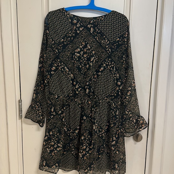 Mango dress in Georgette with lining & elasticated waist with a cute neck! UK L - Picture 9 of 10